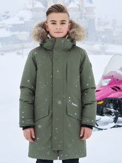 Зимняя куртка парка подростковая для мальчика 9535Kh — оптом от производителя недорого, Москва