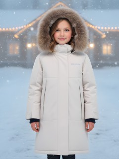 Парка зимняя подростковая для девочки 9536B — купить оптом от производителя недорого в Москве