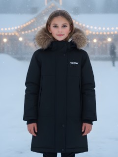 Парка зимняя подростковая для девочки 9536Ch — купить оптом от производителя недорого в Москве