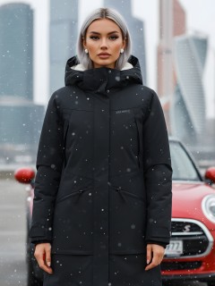 Куртка парка женская зимняя с капюшоном оптом 9538-1Ch — купить недорого от производителя в Москве