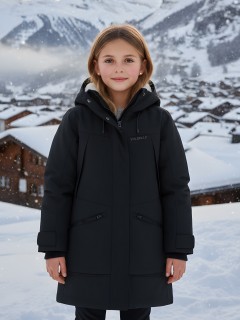 Зимняя подростковая парка для девочки 9538Ch с капюшоном и мехом. Купить дешево от производителя, склад Москва, быстрая доставка по России.