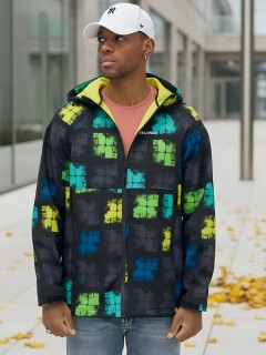 Купить спортивную мужскую ветровку с капюшоном оптом от производителя и фабрики дешево в Москве 9563J