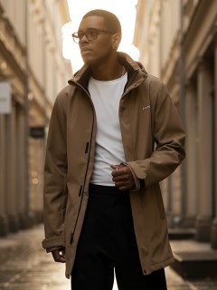 Купить спортивную мужскую парку с капюшоном оптом от производителя недорого в Москве 9565B