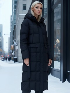 MTFORCE купить от производителя куртки пальто утепленные зимние с капюшоном женские дешево в Москве с бесплатной доставкой по всей России 9609Ch