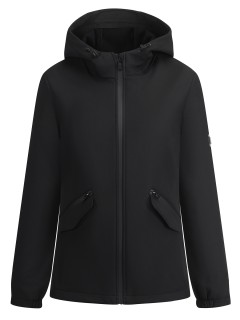 Ветровка женская софтшелл виндстоппер с капюшоном купить оптом от производителя недорого в Москве 9612_1Ch