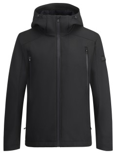 Ветровка мужская софтшелл виндстоппер с капюшоном купить оптом от производителя недорого в Москве 9613_1Ch