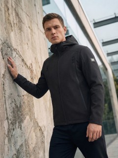 Ветровка мужская софтшелл виндстоппер с капюшоном купить оптом от производителя недорого в Москве 9613_1Ch