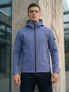 Ветровка мужская софтшелл виндстоппер с капюшоном купить оптом от производителя недорого в Москве 9613_1S