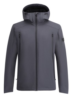 Ветровка мужская софтшелл виндстоппер с капюшоном купить оптом от производителя недорого в Москве 9613_1TC