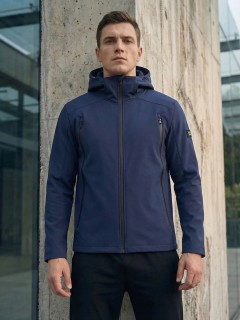 Ветровка мужская софтшелл виндстоппер с капюшоном купить оптом от производителя недорого в Москве 9613_1TS