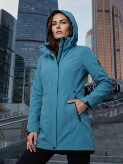 Парка женская софтшелл виндстоппер с капюшоном купить оптом от производителя недорого в Москве МТФОРС 9614_1Br