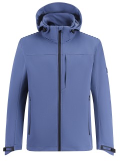 Ветровка мужская софтшелл виндстоппер с капюшоном купить оптом от производителя недорого в Москве 9615_1S