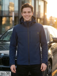 Ветровка мужская софтшелл виндстоппер с капюшоном купить оптом от производителя недорого в Москве 9615_1TS