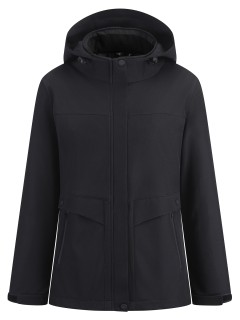 Ветровка женская софтшелл виндстоппер с капюшоном купить оптом от производителя недорого в Москве 9616_1Ch