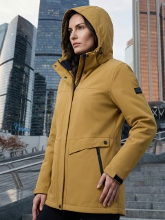 Ветровка женская софтшелл виндстоппер с капюшоном купить оптом от производителя недорого в Москве 9616_1G