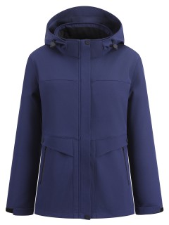 Ветровка женская софтшелл виндстоппер с капюшоном купить оптом от производителя недорого в Москве 9616_1TS