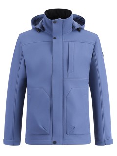 Ветровка мужская софтшелл виндстоппер с капюшоном купить оптом от производителя недорого в Москве 9617_1S