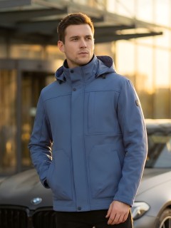 Ветровка мужская софтшелл виндстоппер с капюшоном купить оптом от производителя недорого в Москве 9617_1S