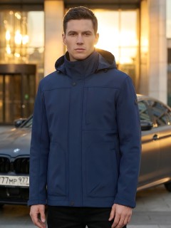 Ветровка мужская софтшелл виндстоппер с капюшоном купить оптом от производителя недорого в Москве 9617_1TS