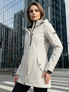 Парка женская софтшелл виндстоппер с капюшоном купить оптом от производителя недорого в Москве МТФОРС 9618_1Bl