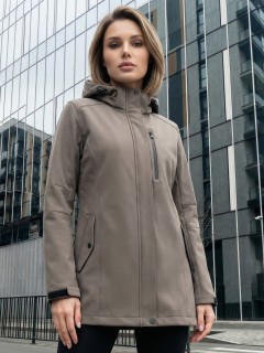 Парка женская софтшелл виндстоппер с капюшоном купить оптом от производителя недорого в Москве МТФОРС 9618_1TC