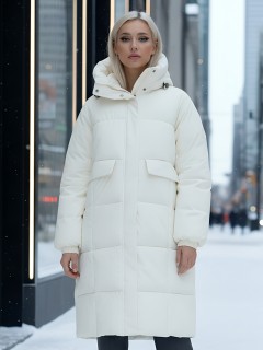 Купить куртку женскую с капюшоном зимнюю  стеганную оптом от производителя недорого в Москве 9621B