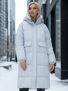 Купить куртку женскую с капюшоном зимнюю  стеганную оптом от производителя недорого в Москве 9621SS