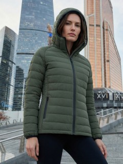 Куртка женская гибридная стёганая с графеновой подкладкой купить оптом от производителя в Москве 9622_1Kh