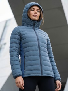 Куртка женская гибридная стёганая с графеновой подкладкой купить оптом от производителя в Москве 9622_1S