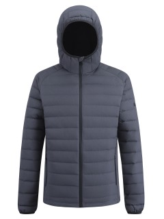 Куртка мужская стёганая с капюшоном с графеновой подкладкой купить оптом от производителя в Москве 9623_1TC