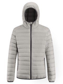 Куртка мужская стёганая с капюшоном с графеновой подкладкой купить оптом от производителя в Москве 9625_1B