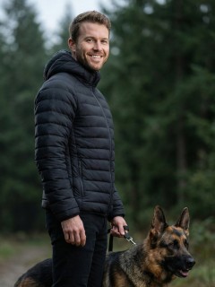 Куртка мужская стёганая с капюшоном с графеновой подкладкой купить оптом от производителя в Москве 9625_1Ch