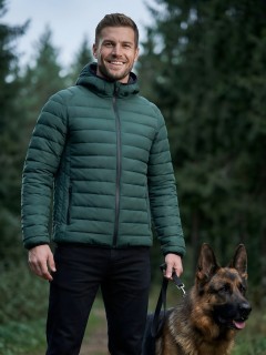 Куртка мужская стёганая с капюшоном с графеновой подкладкой купить оптом от производителя в Москве 9625_1Z