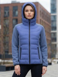 Куртка женская гибридная стёганая с графеновой подкладкой купить оптом от производителя в Москве 9626_1S