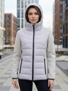 Куртка женская гибридная стёганая с графеновой подкладкой купить оптом от производителя в Москве 9626_1Sr