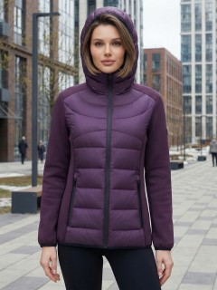 Куртка женская гибридная стёганая с графеновой подкладкой купить оптом от производителя в Москве 9626_1TF