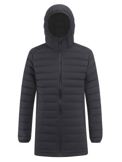 Куртка мужская удлинённая стёганая с капюшоном купить оптом от производителя дешево в Москве 9629_1Ch