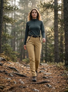 Женские брюки из софтшел с флисом и ремнем утепленные купить от производителя недорого в Москве. Выгодные цены, доставка по всей России. 9634_1G