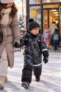 Купить оптом от производителя зимний комбинезон горнолыжный для мальчика недорого в Москве 9661TC