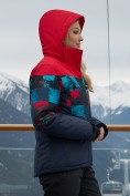 Купить Горнолыжный костюм женский зимний красного цвета 0005Kr, фото 4