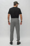 Купить Брюки джоггеры спортивные трикотажные мужские серого цвета 001Sr, фото 4