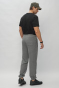 Купить Брюки джоггеры спортивные трикотажные мужские серого цвета 001Sr, фото 5