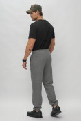 Купить Брюки джоггеры спортивные трикотажные мужские серого цвета 001Sr, фото 6
