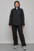Купить Горнолыжный костюм женский зимний черного цвета 005Ch, фото 5