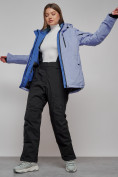 Купить Горнолыжный костюм женский зимний фиолетового цвета 005F, фото 25