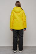 Купить Горнолыжный костюм женский зимний желтого цвета 005J, фото 4