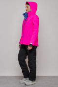 Купить Горнолыжный костюм женский зимний розового цвета 005R, фото 5