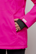 Купить Горнолыжный костюм женский зимний розового цвета 005R, фото 8