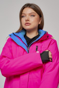 Купить Горнолыжный костюм женский зимний розового цвета 005R, фото 9