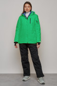 Купить Горнолыжный костюм женский зимний зеленого цвета 005Z